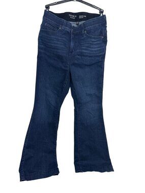 Torrid Womens Bombshell Flare Jeans Super Soft Dark Wash Size 12R Made In Vietna